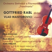 Concert Simfonic sub bagheta dirijorului Gottfried Rabl, vineri la Filarmonică